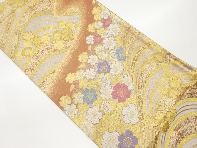 JAPANESE FUKURO OBI / WOVEN SAKURA